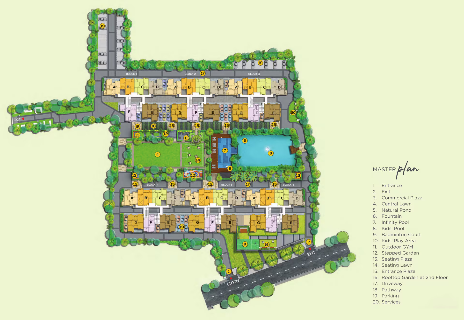 DTC Good Earth master plan with legend